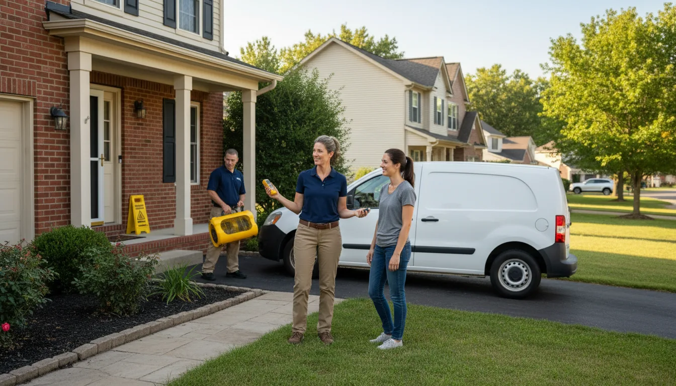 Residential water damage restoration in Colorado